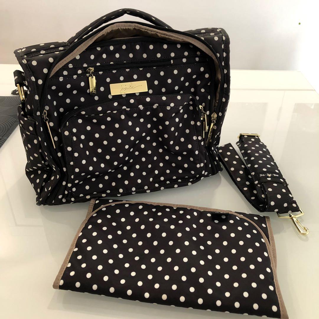 JuJuBe Black Polka Dot The Duchess Diaper Bag Accessories