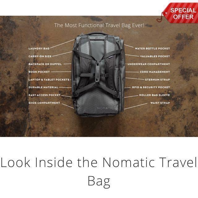 Kickstarter nomatic backpack cheap