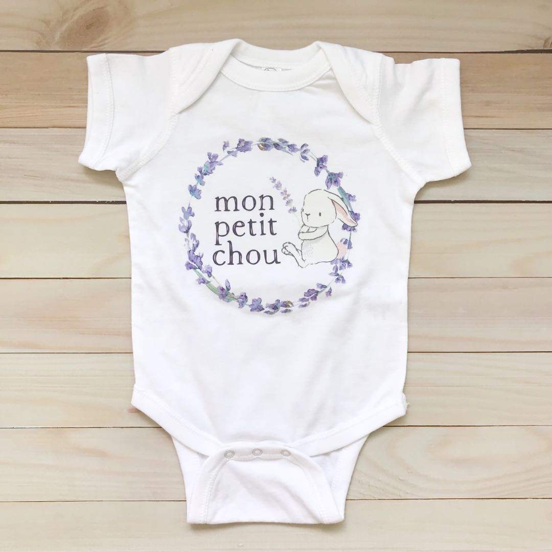 Mon Petit Chou Infant Bodysuit Romper Onesie Babies Kids Babies Kids Fashion On Carousell
