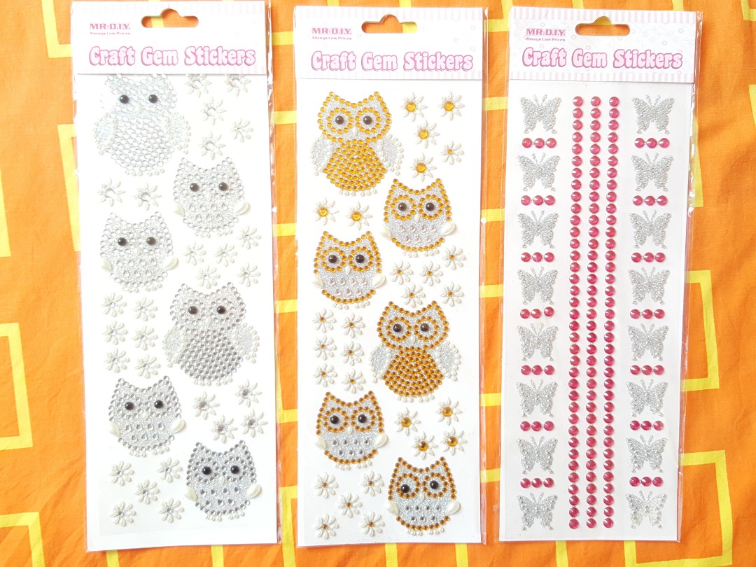 Mr D I Y Craft Gem Stickers Hobbies Toys Stationery Craft Craft Supplies Tools On Carousell