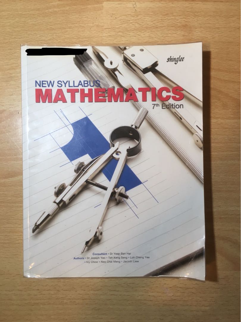 New Syllabus Mathematics Textbook 1 7th Edition By Shinglee Hobbies New Syllabus Mathematics Textbook 1 7th Edition By Shinglee Hobbies
