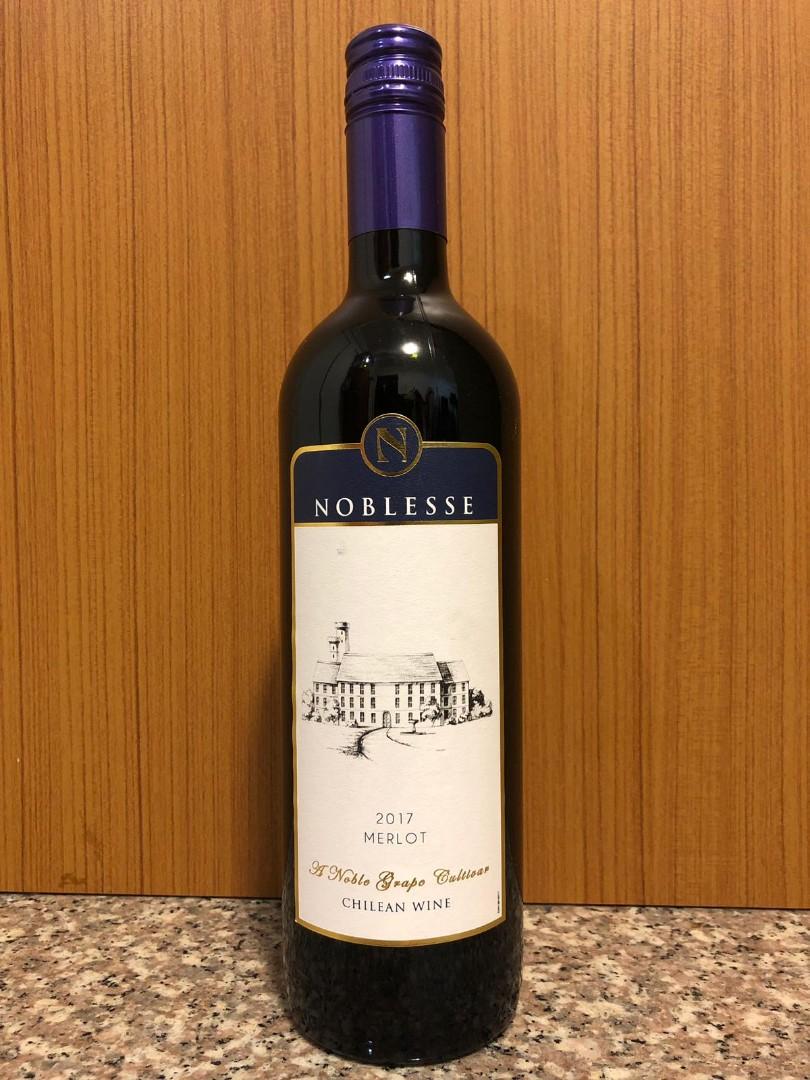 Noblesse Chilean Wine Merlot 2017 Red Wine Food Drinks