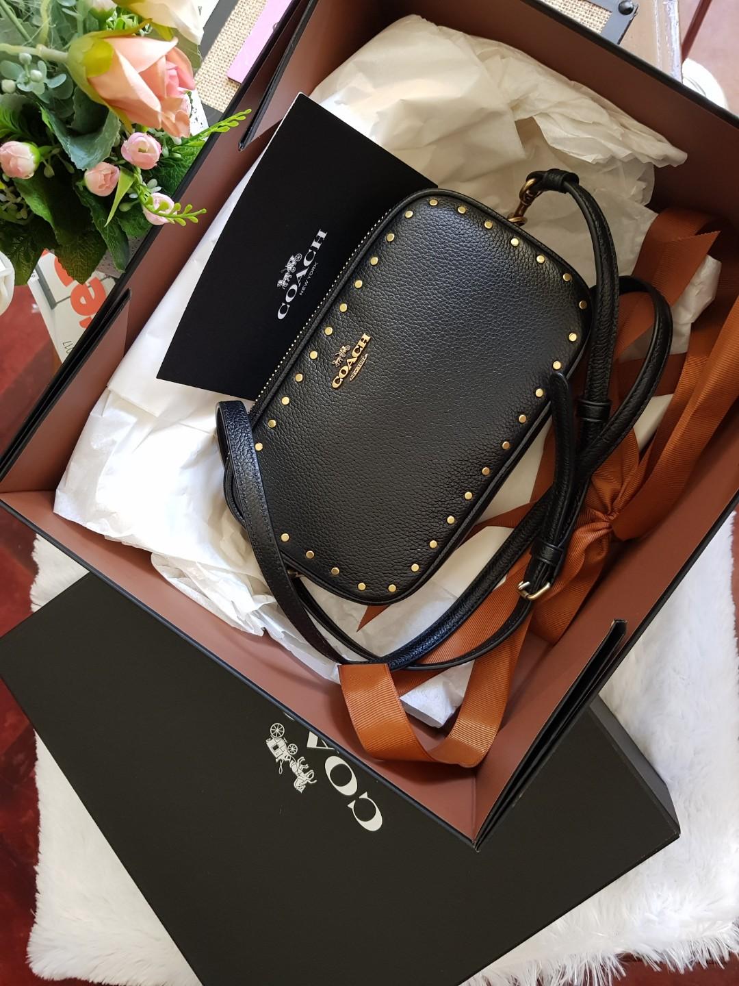 SALE Original Coach Studded Crossbody
