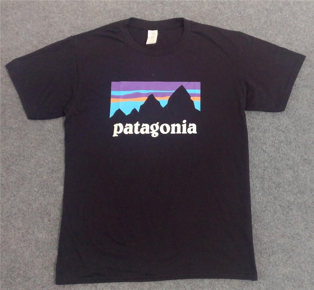 Patagonia front logo tshirt, Men's Fashion, Tops & Sets, Tshirts & Polo