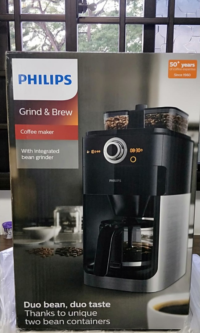 Philips Grind and Brew Coffee Maker, TV & Home Appliances, Kitchen