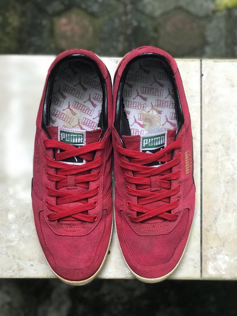 Puma Dallas Suede Red Fesyen Pria Sepatu Sneakers Di Carousell