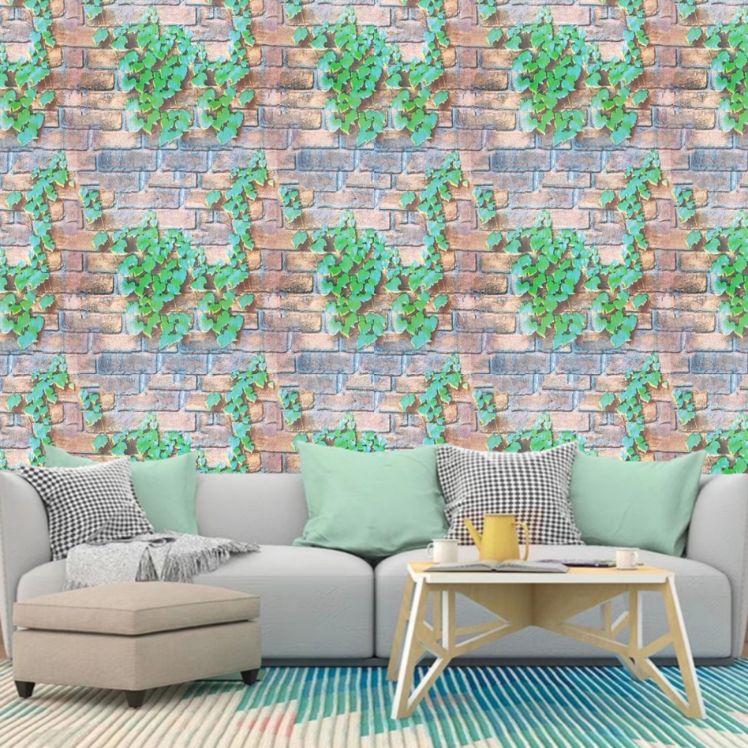 Pvc Wallpaper sticker 10meter water proof, Furniture & Home Living