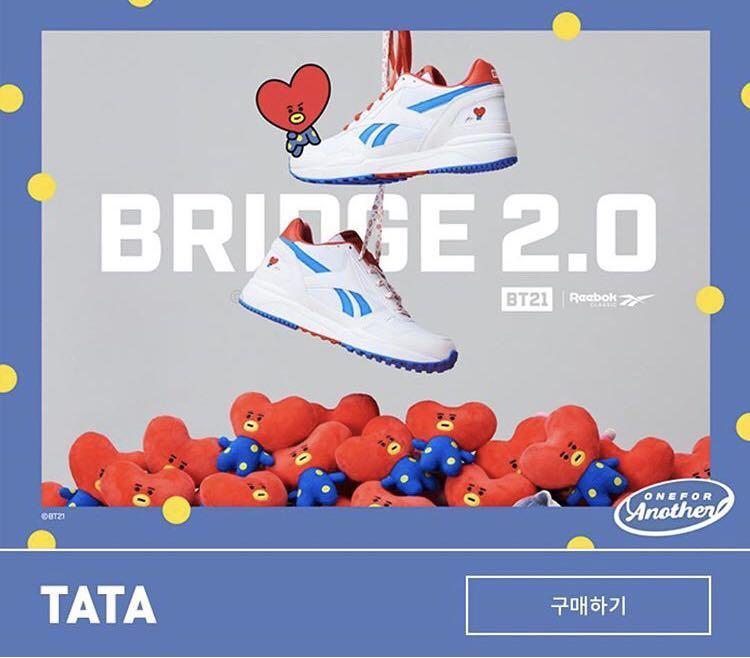 Reebok x BT21 royal bridge 2.0 Women s Fashion Footwear Sneakers on Carousell
