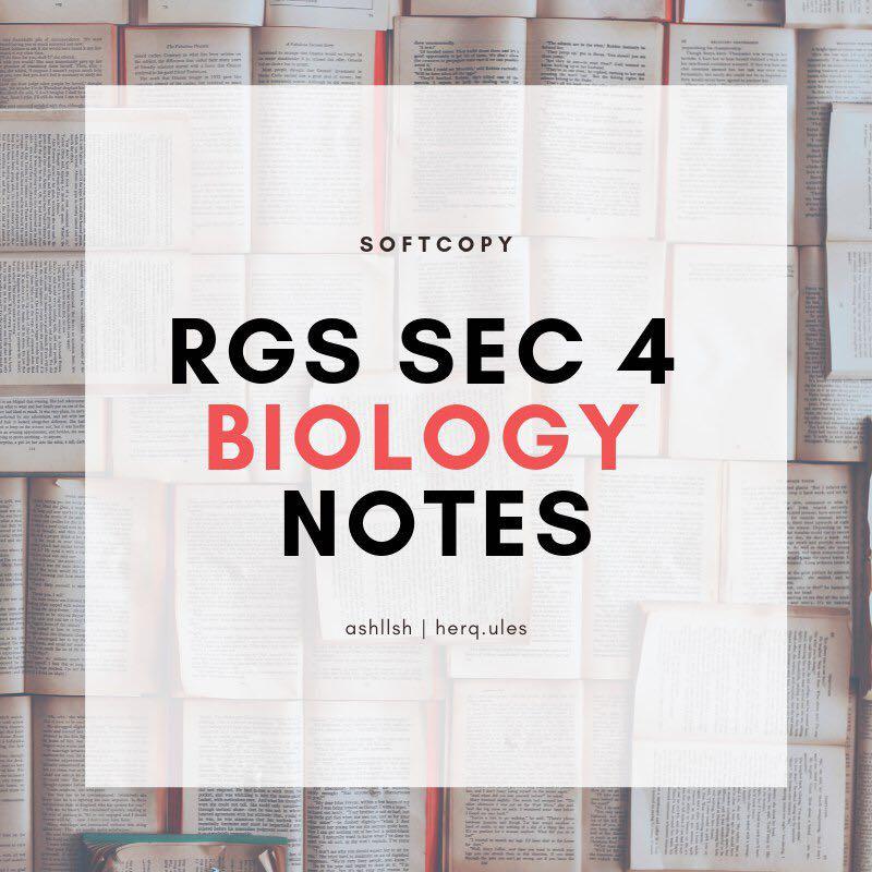 Rgs Science Notes RGS Sec 4 Biology Notes, Hobbies & Toys, Books & Magazines, Assessment ...