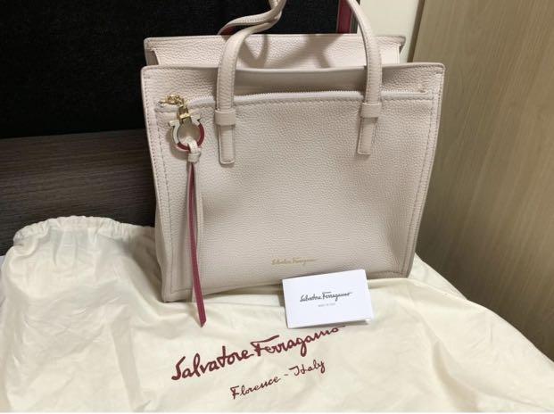 Ferragamo double sales handle bag
