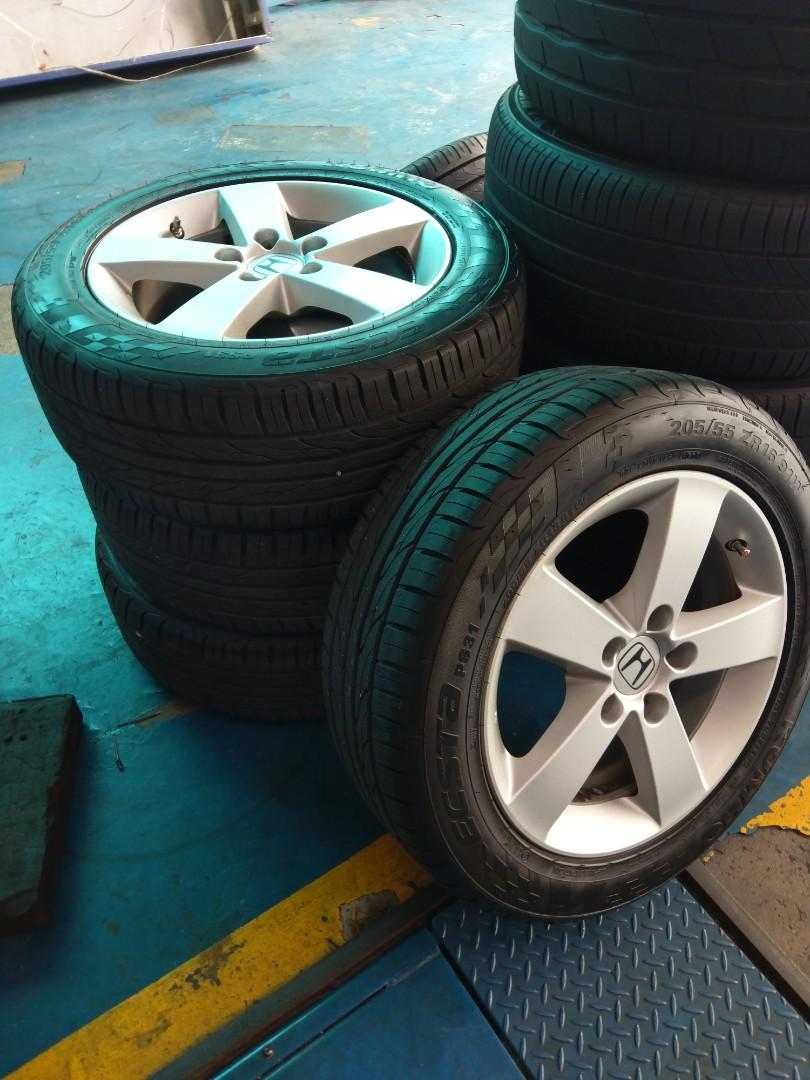 New Kumho Ecsta Ps31 Tyres 205 55r16 Tyres Free Honda Stock Rims
