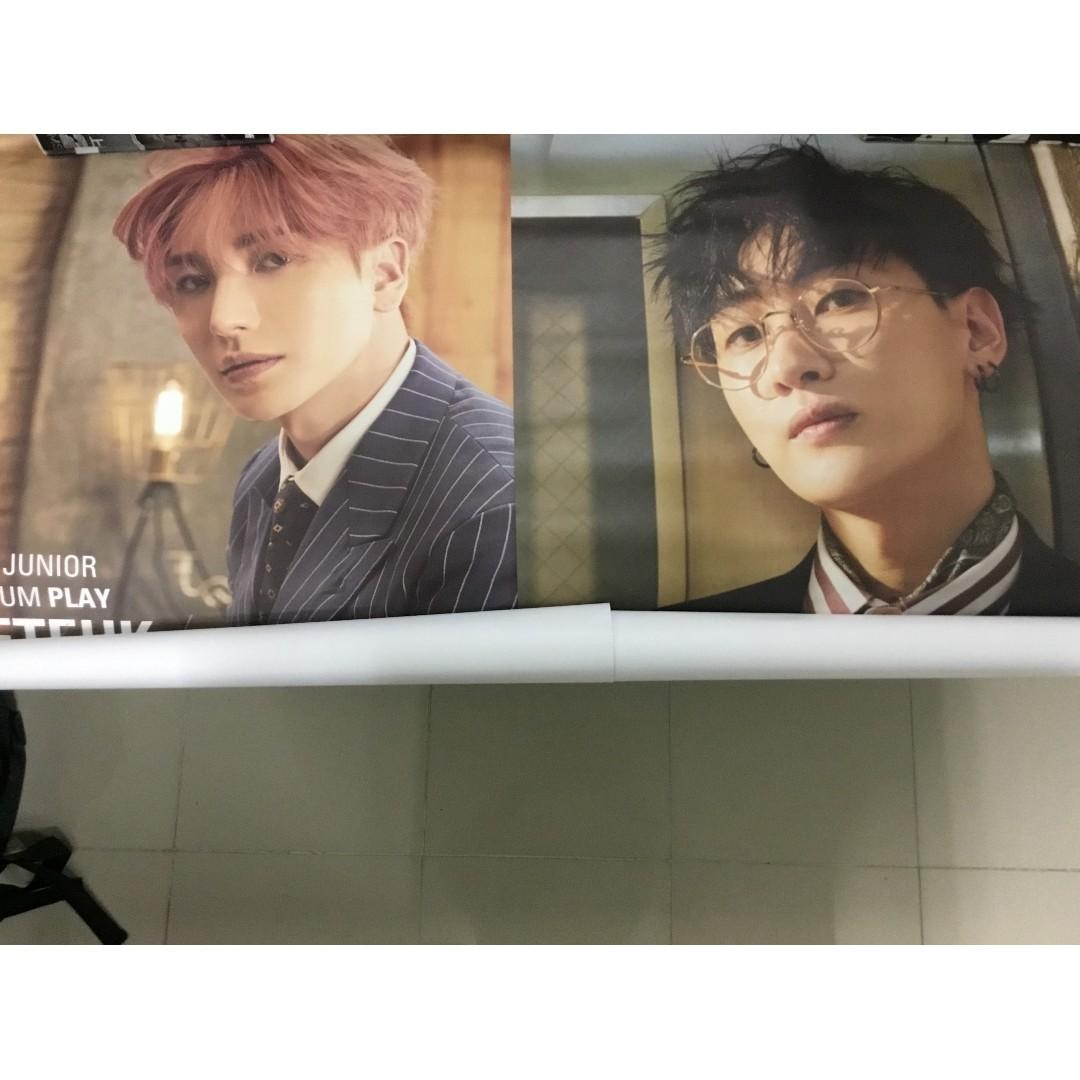 Super Junior 8th Album Pause Ver Poster 利特ver 銀赫ver 海報 興趣及遊戲 收藏品及紀念品 韓流 Carousell