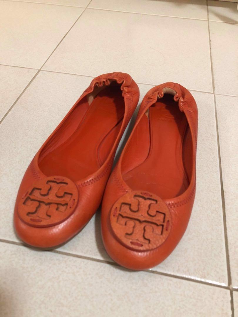 Tory burch clearance orange shoes