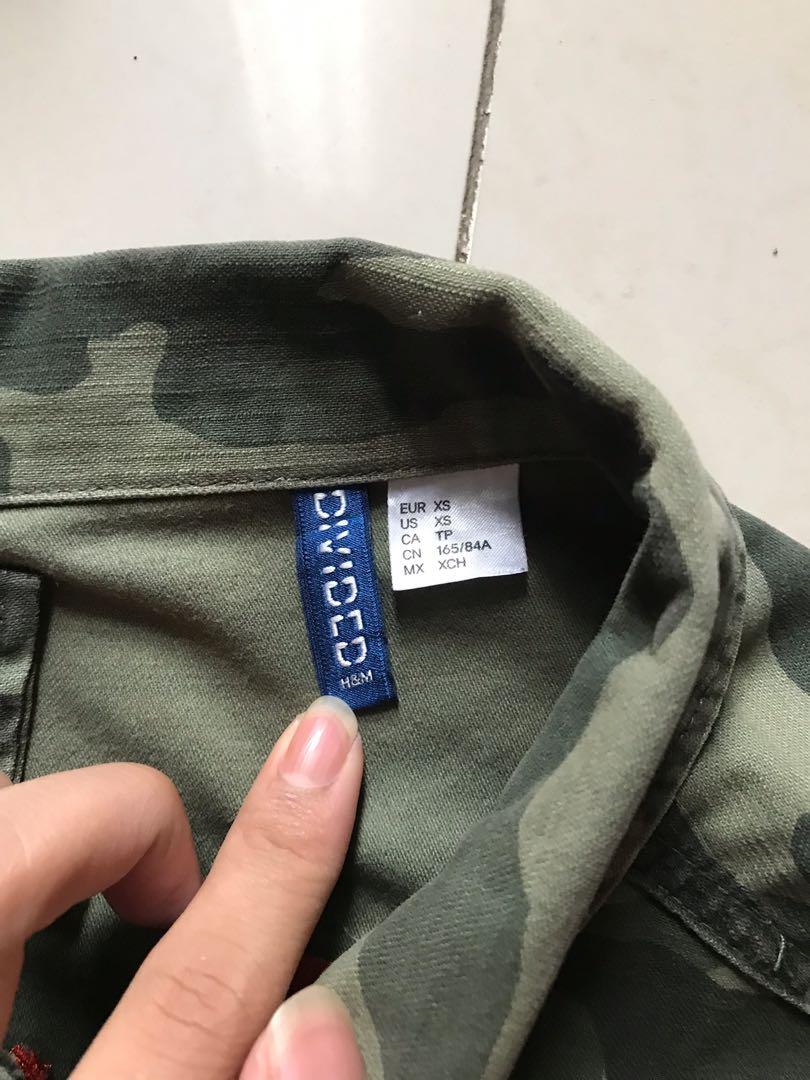 h&m army jacket