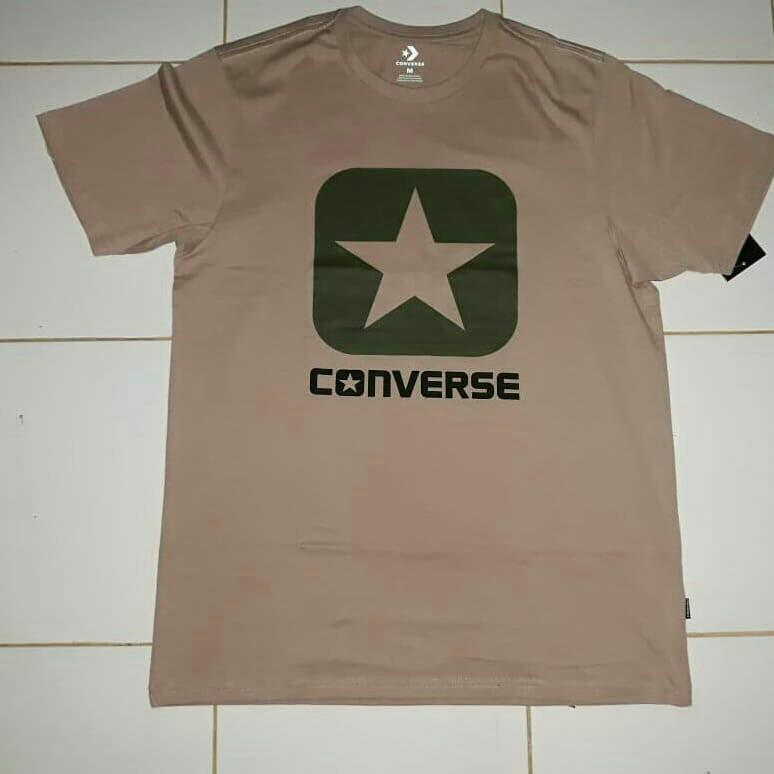 converse t shirt mens brown