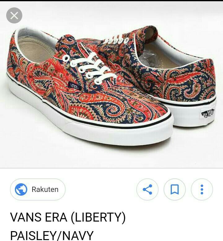 Vans Era Liberty Paisley, Fesyen Pria 