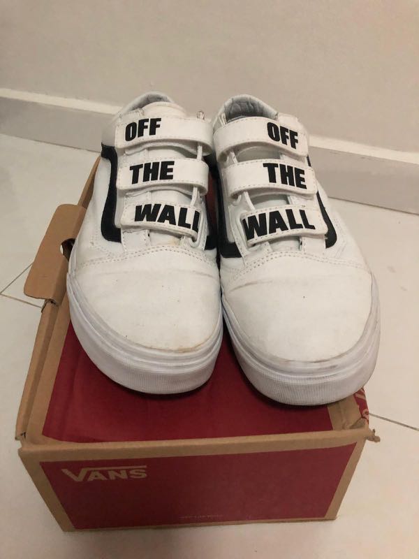 vans velcro shoes off the wall