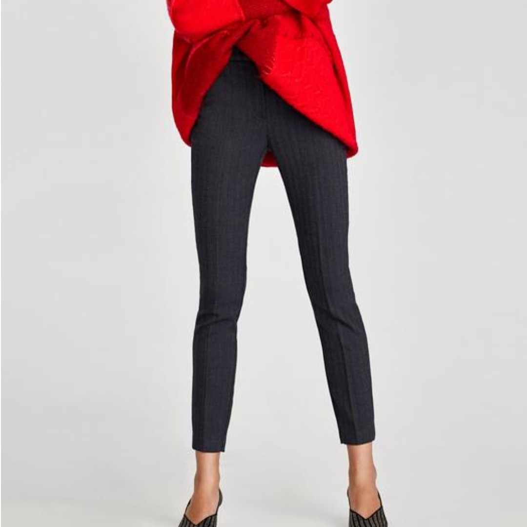 zara elastic waist trousers