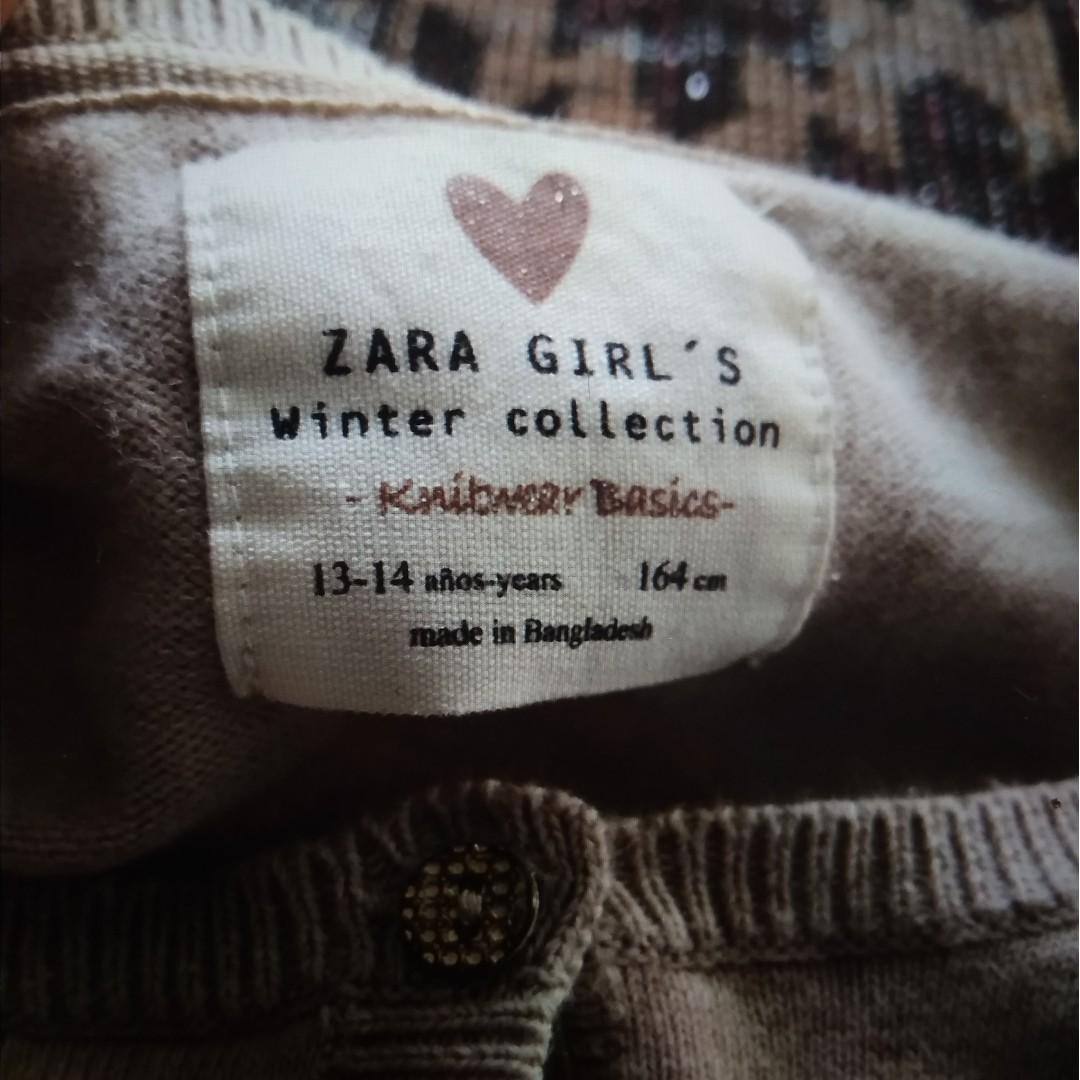 zara girls cardigan