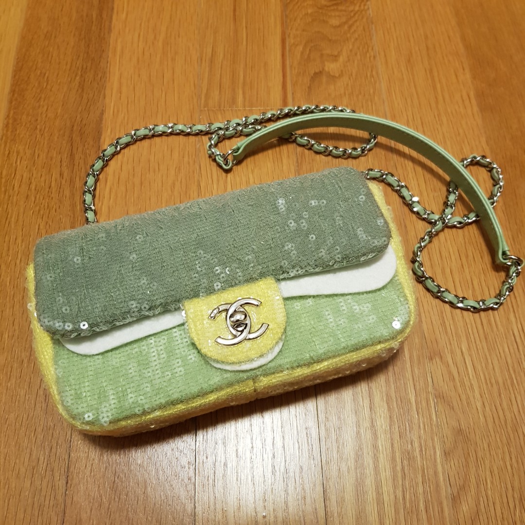 Chanel sequin bag 2025 2018