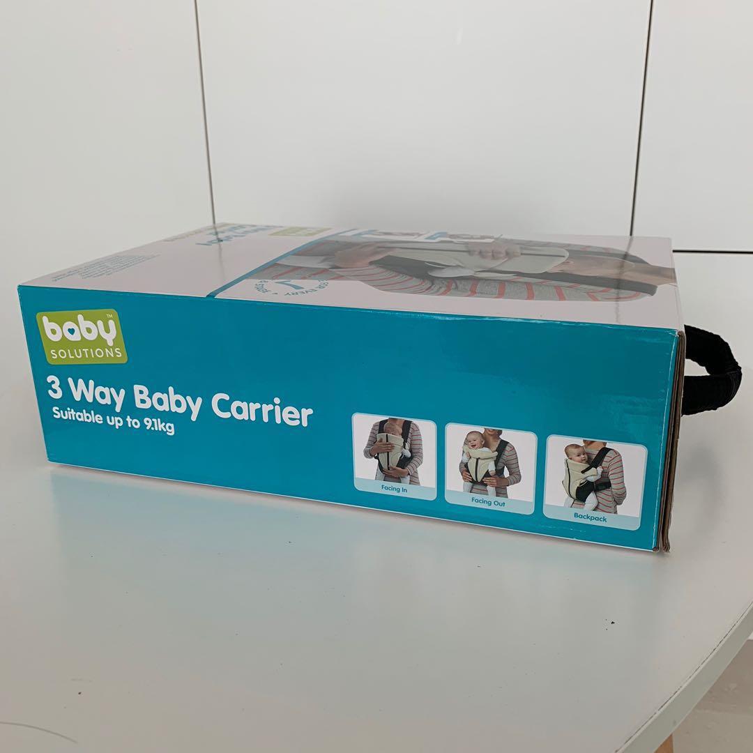 baby solutions 3 way baby carrier