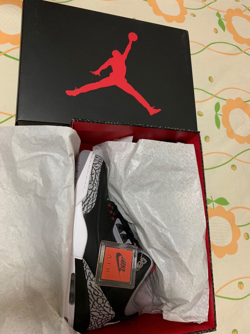 Air Jordan Bc3 Black Cement 3, Men's Fashion, Footwear, Sneakers on ...