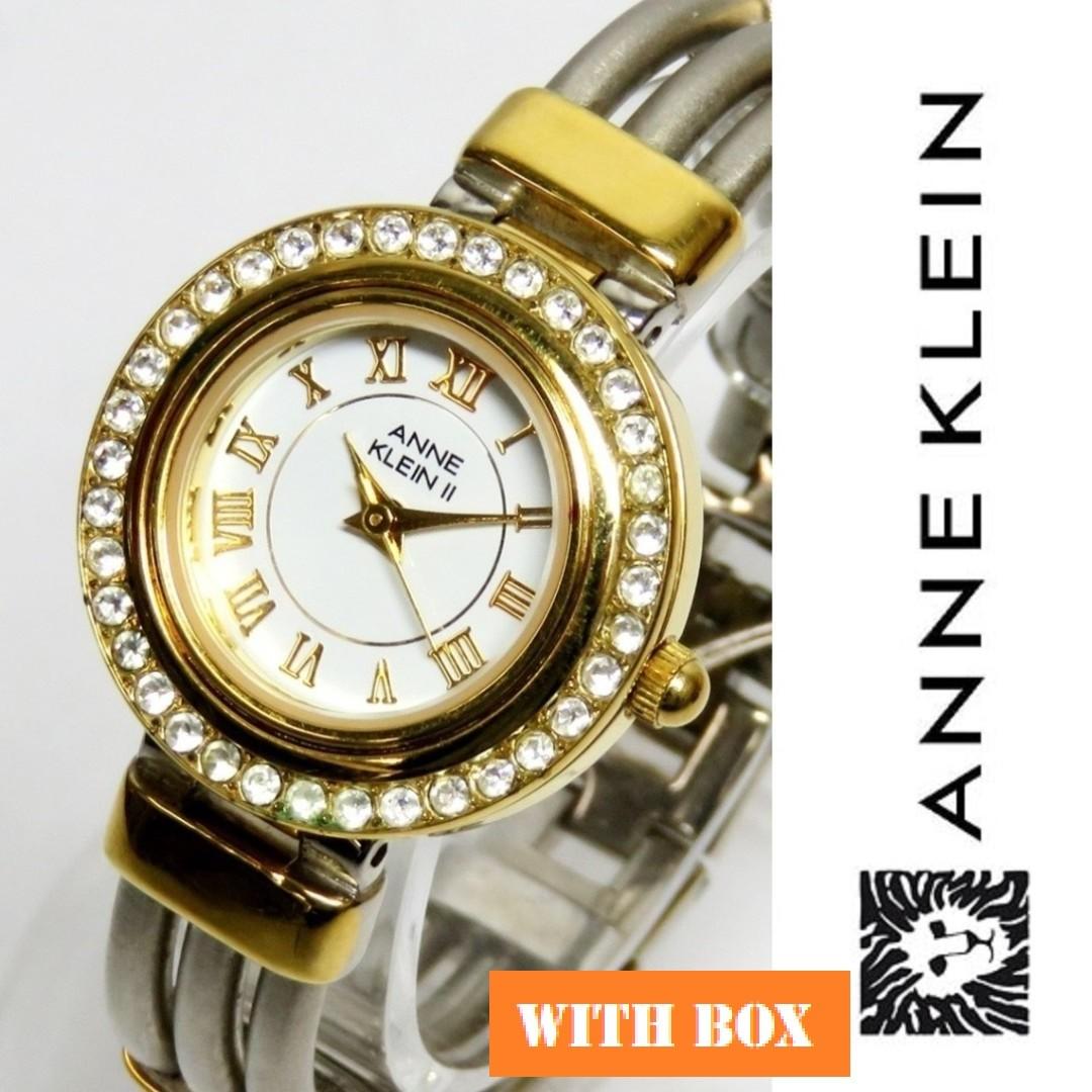 ANNE KLEIN II LADIES WATCH WITH INTERCHANGEABLE BEZELS