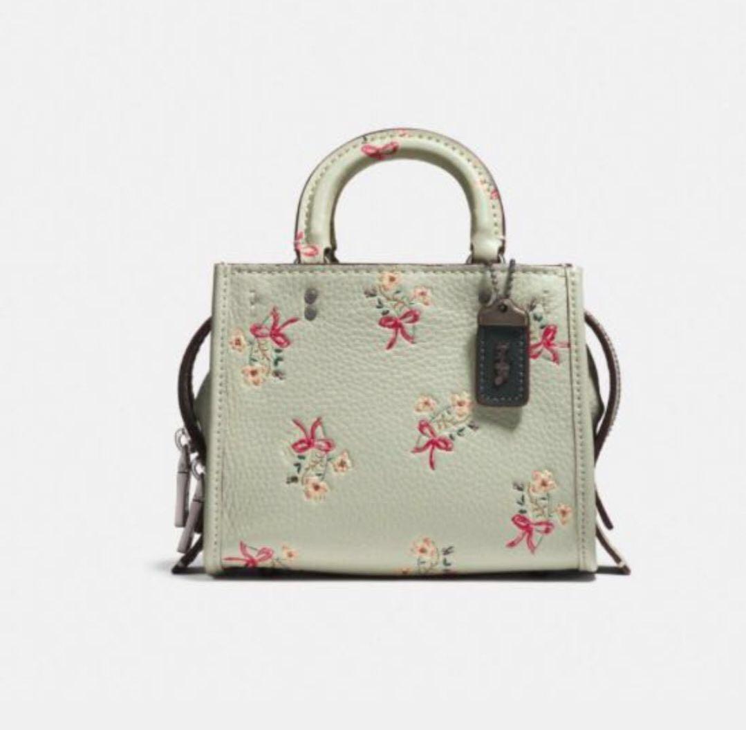 Rogue tote with floral bow print interior hotsell