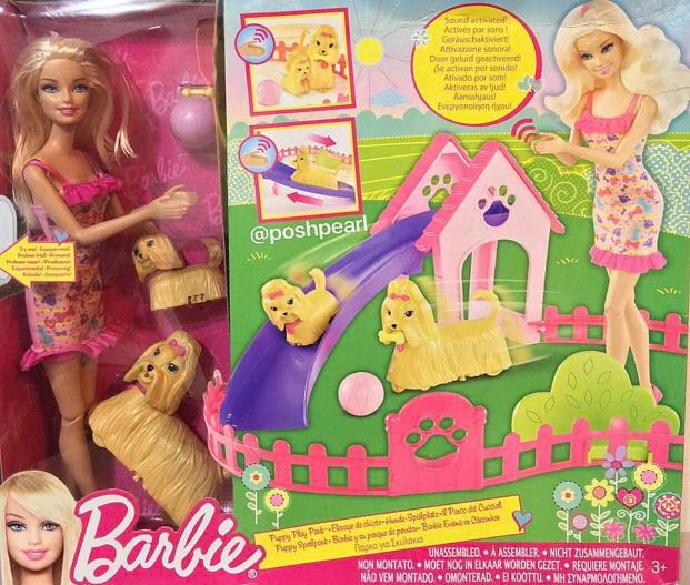 barbie puppy play park