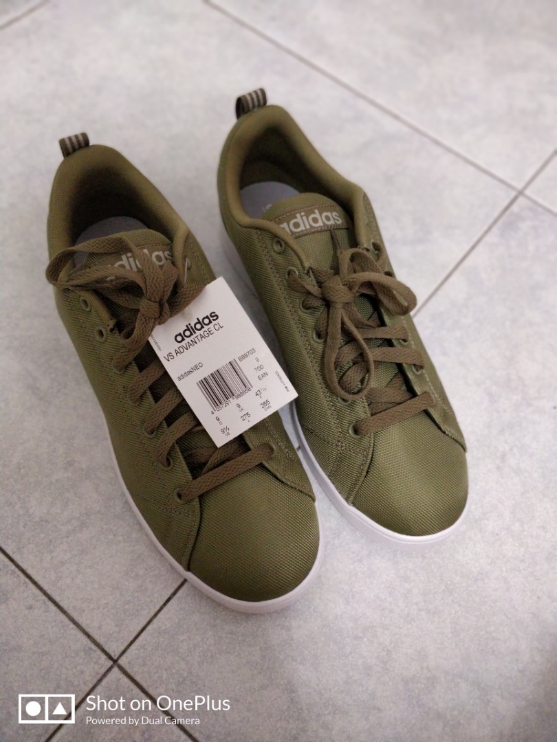 BNIB Adidas Neo Advantage CL UK9 (Green), Men's Fashion, Footwear, Sneakers  on Carousell