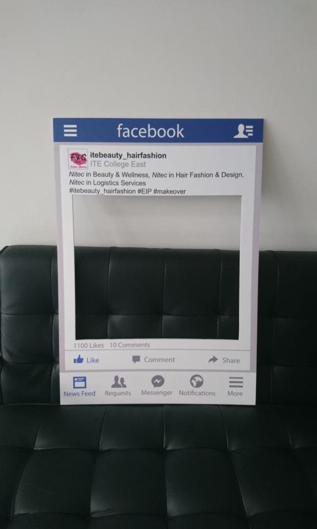 Facebook Frame Photobooth Hobbies Toys Stationery Craft Art Prints On Carousell