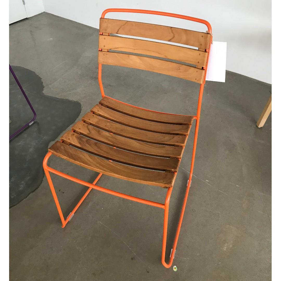 Fermob surprising teak store chair
