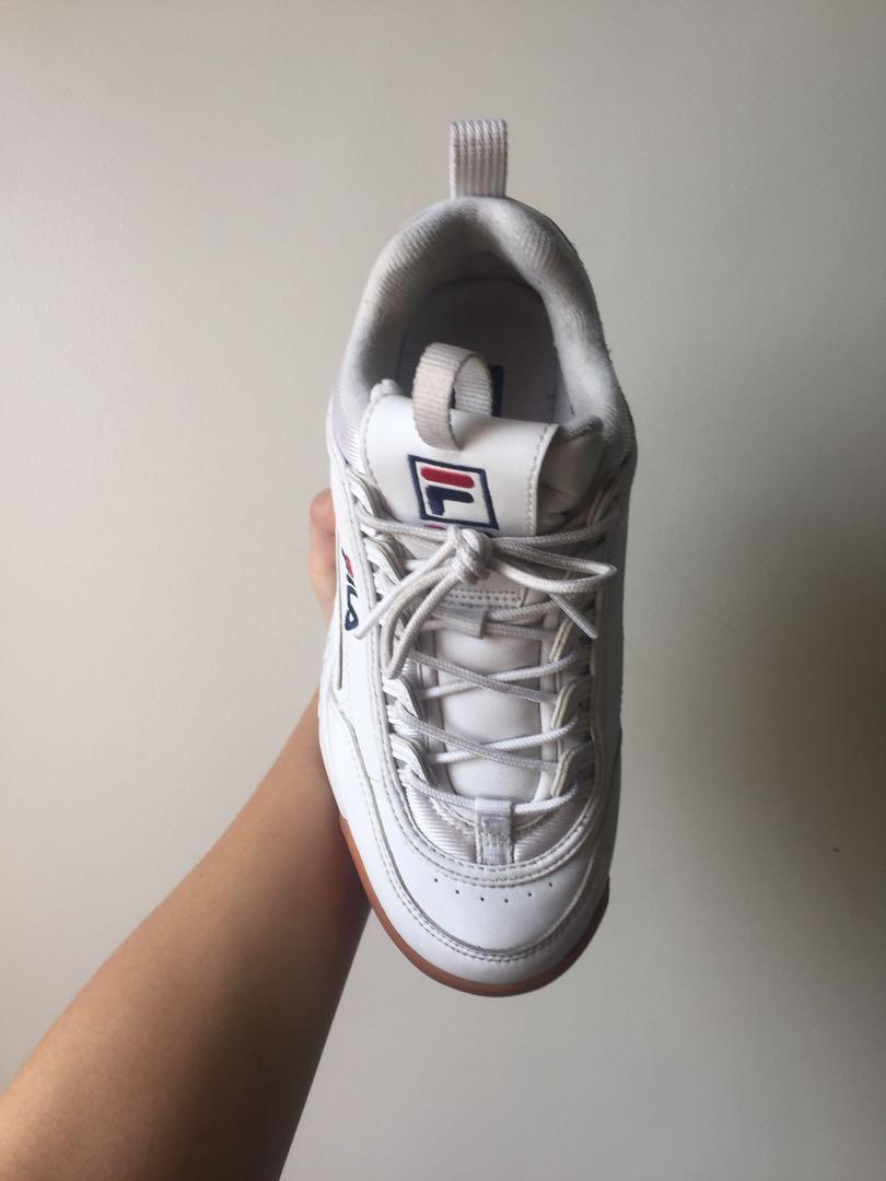 Fila disruptor 2 white gum sole store