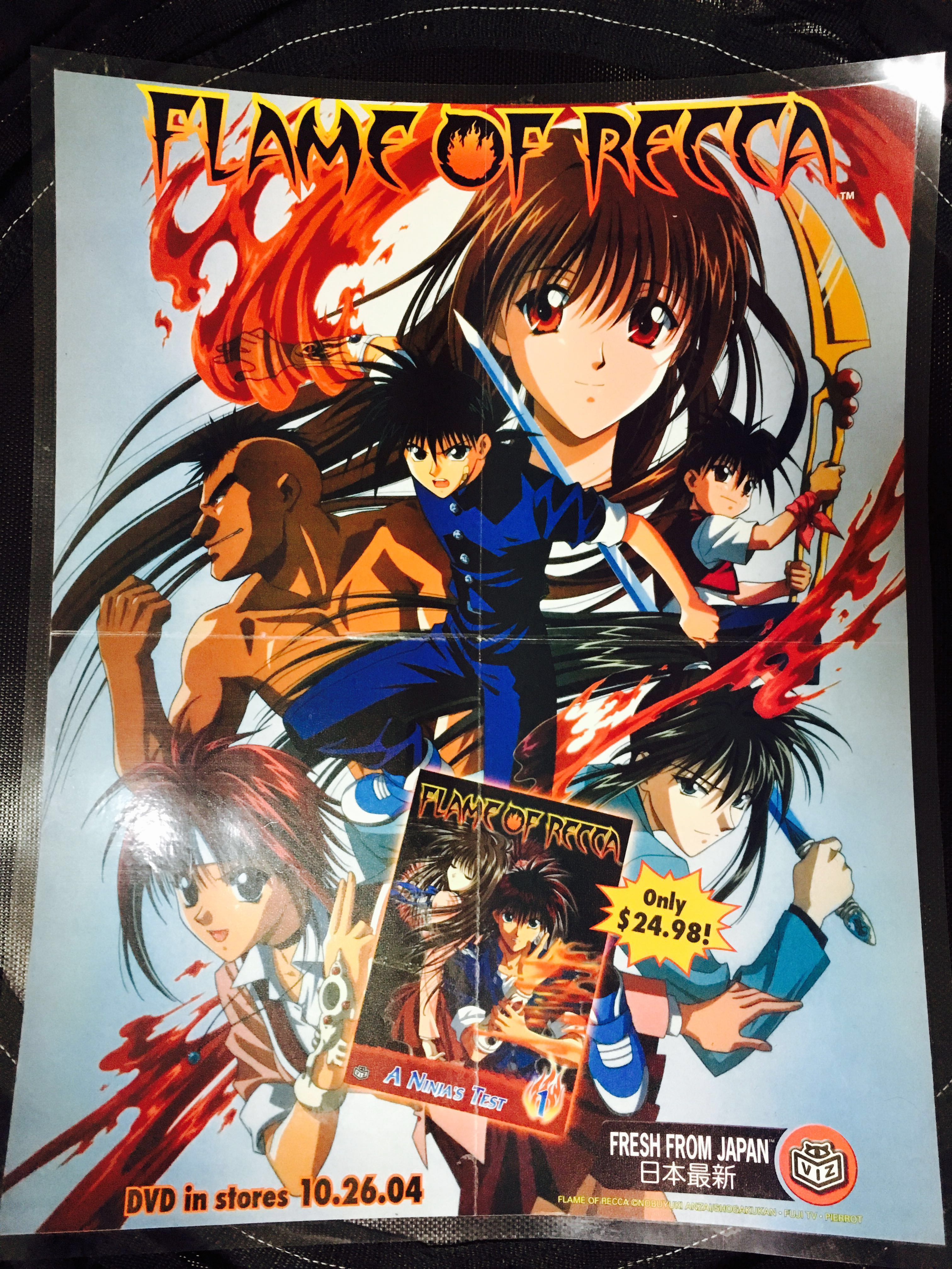 Flame of Recca Full Colour Poster Japanese Manga Anime, Hobbies & Toys ...