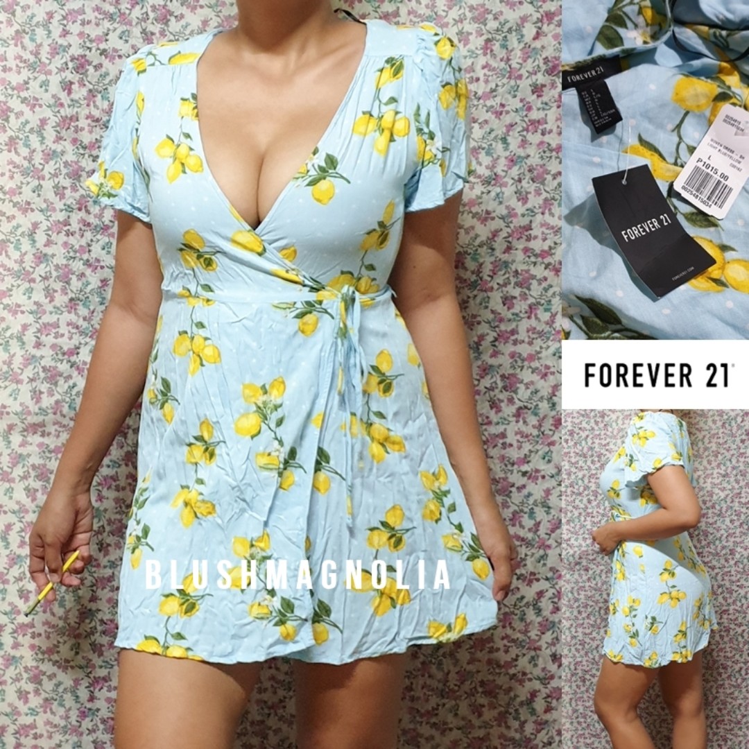 forever 21 lemon dress