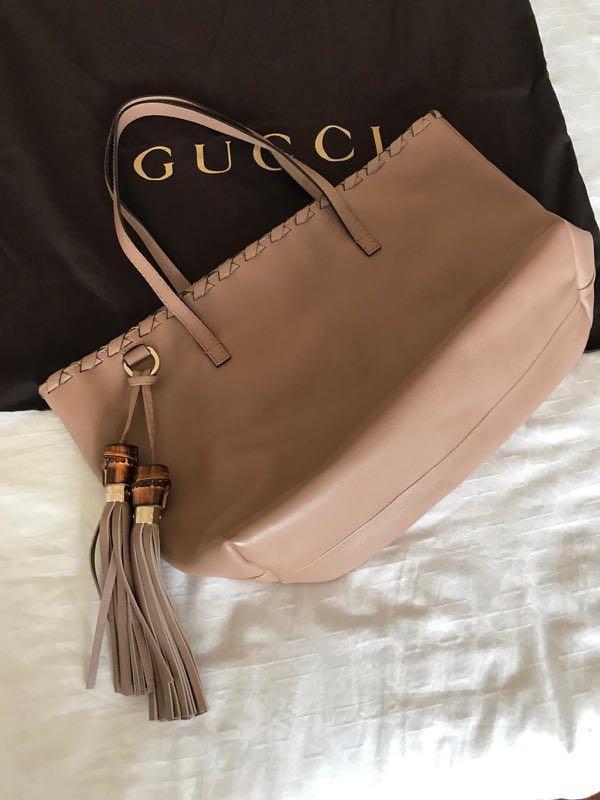 Gucci Bamboo Tassel Shopper Tote, Women 