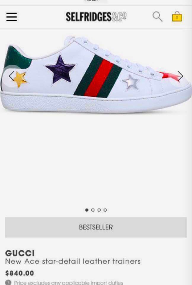 gucci star trainers