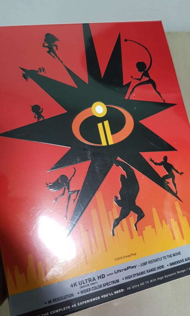 Incredibles 2 4k 3d Bluray 3 Discs Steelbook Music Media Cds