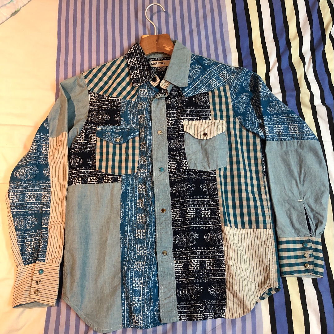 Kapital Japan Boro Snap Shirt Size 1 Men S Fashion Clothes Tops