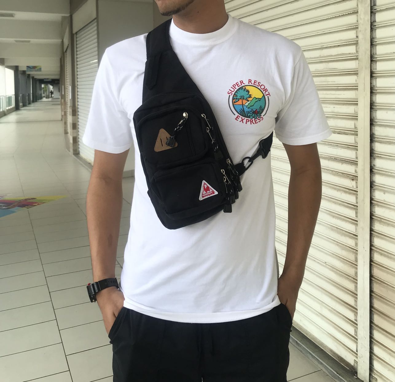 Le coq sportif best sale side bag