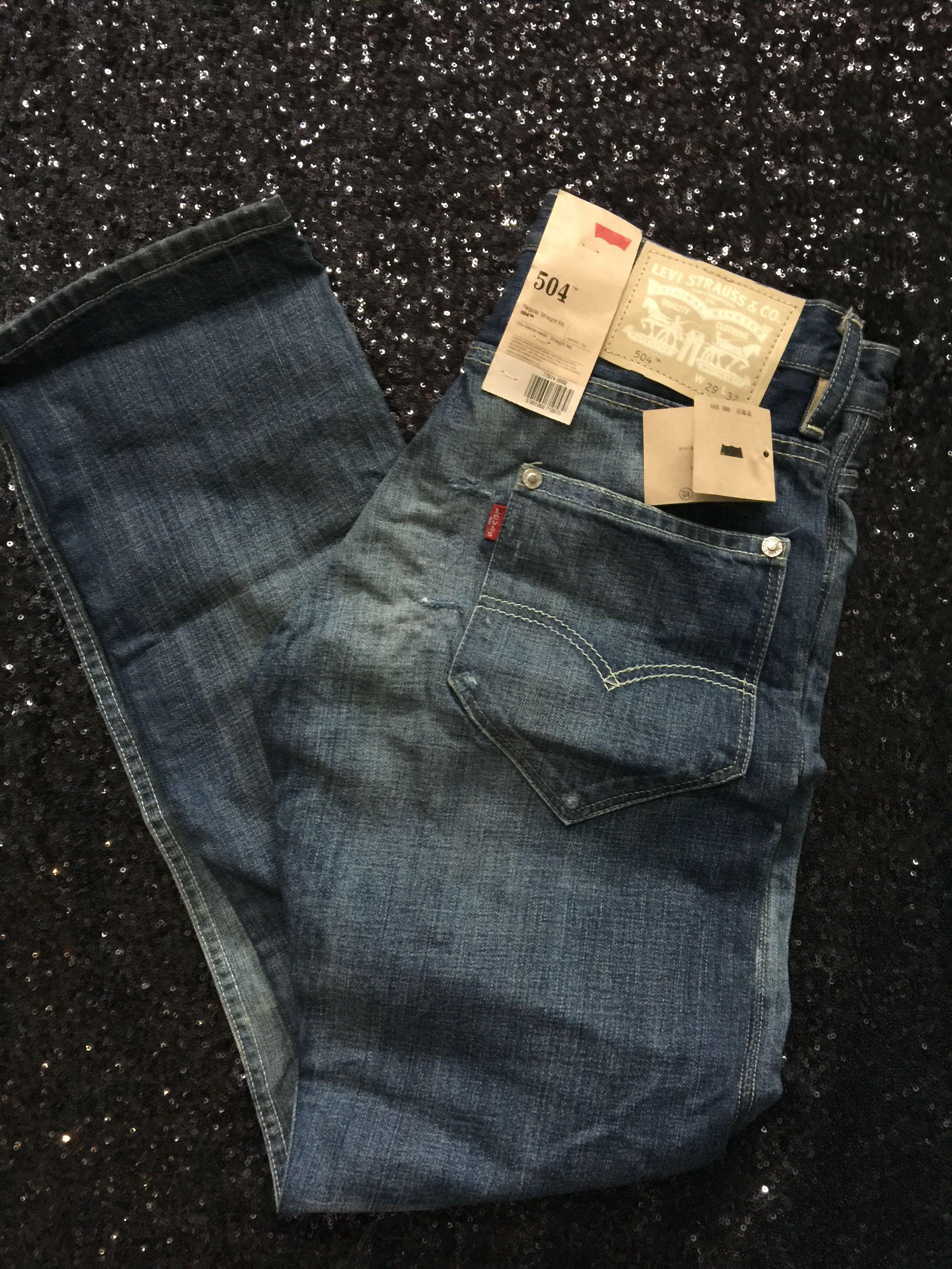levi's men's 504 regular straight fit jeans