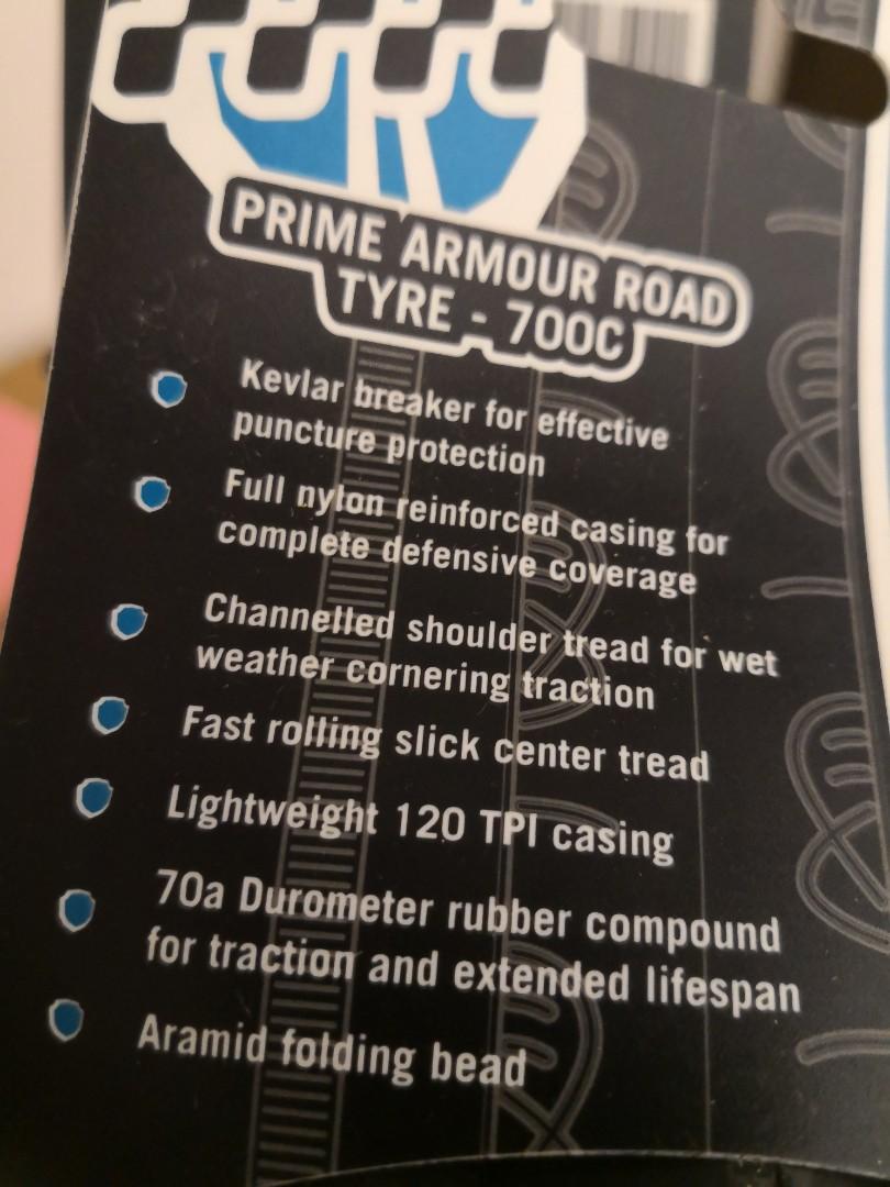 LifeLine Prime Armour Road Tyre Sports Equipment Bicycles Parts Parts Accessories on Carousell