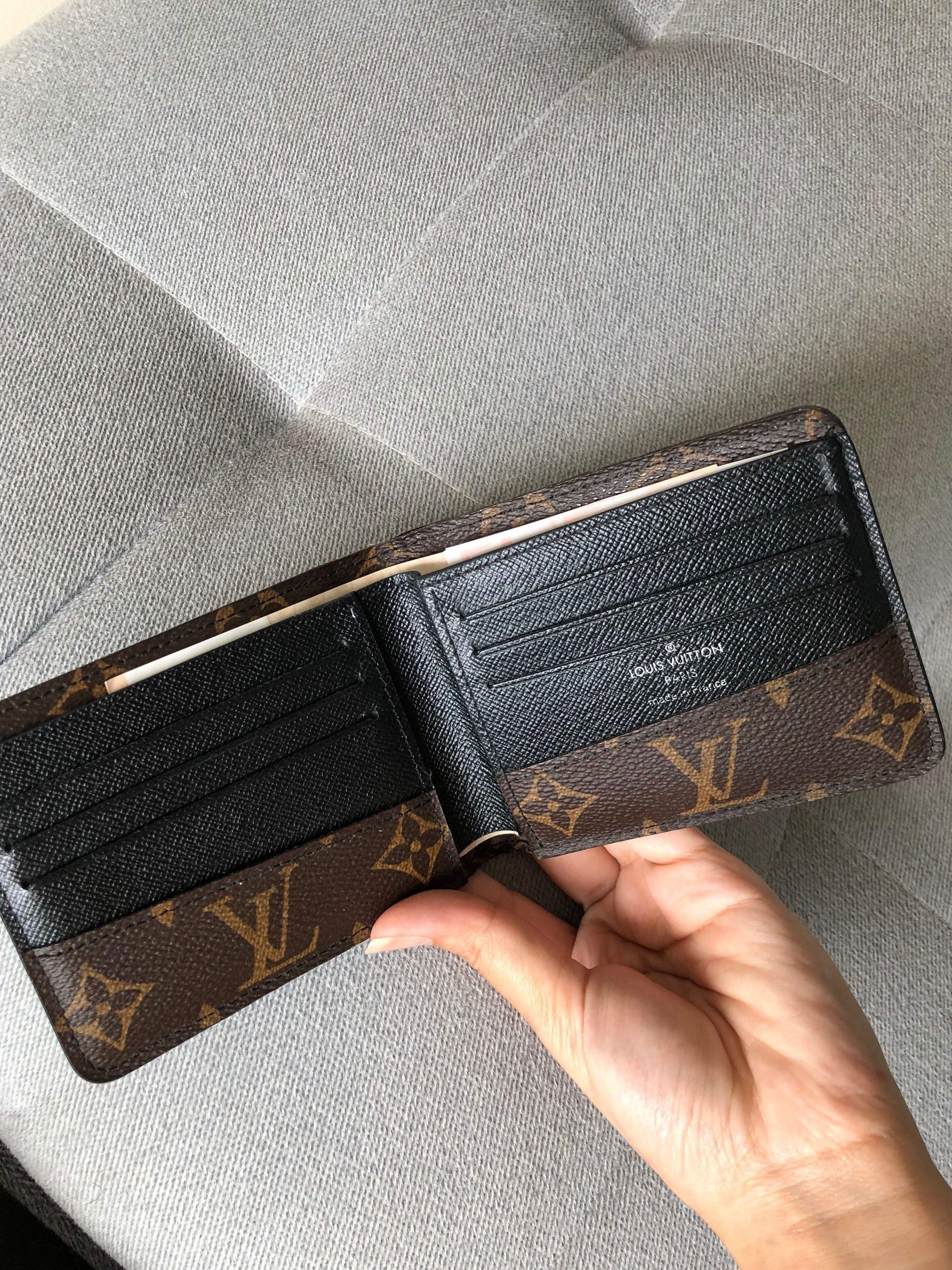 Multiple Wallet Monogram Macassar Canvas - Men - Small Leather