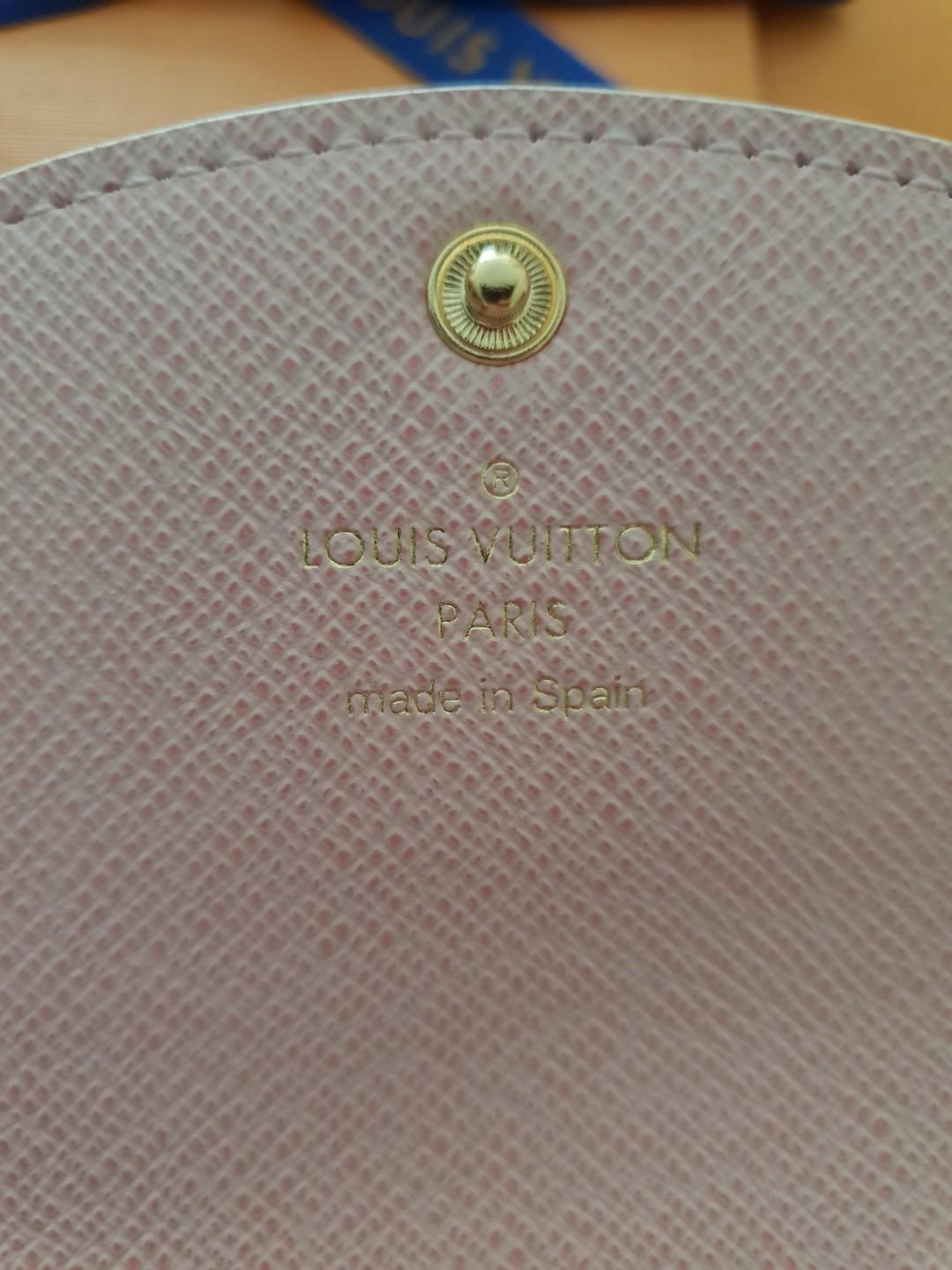 Louis Vuitton Coin Purse Rosalie Damier Azur Rose Ballerine in Coated  Canvas with Gold-tone - GB