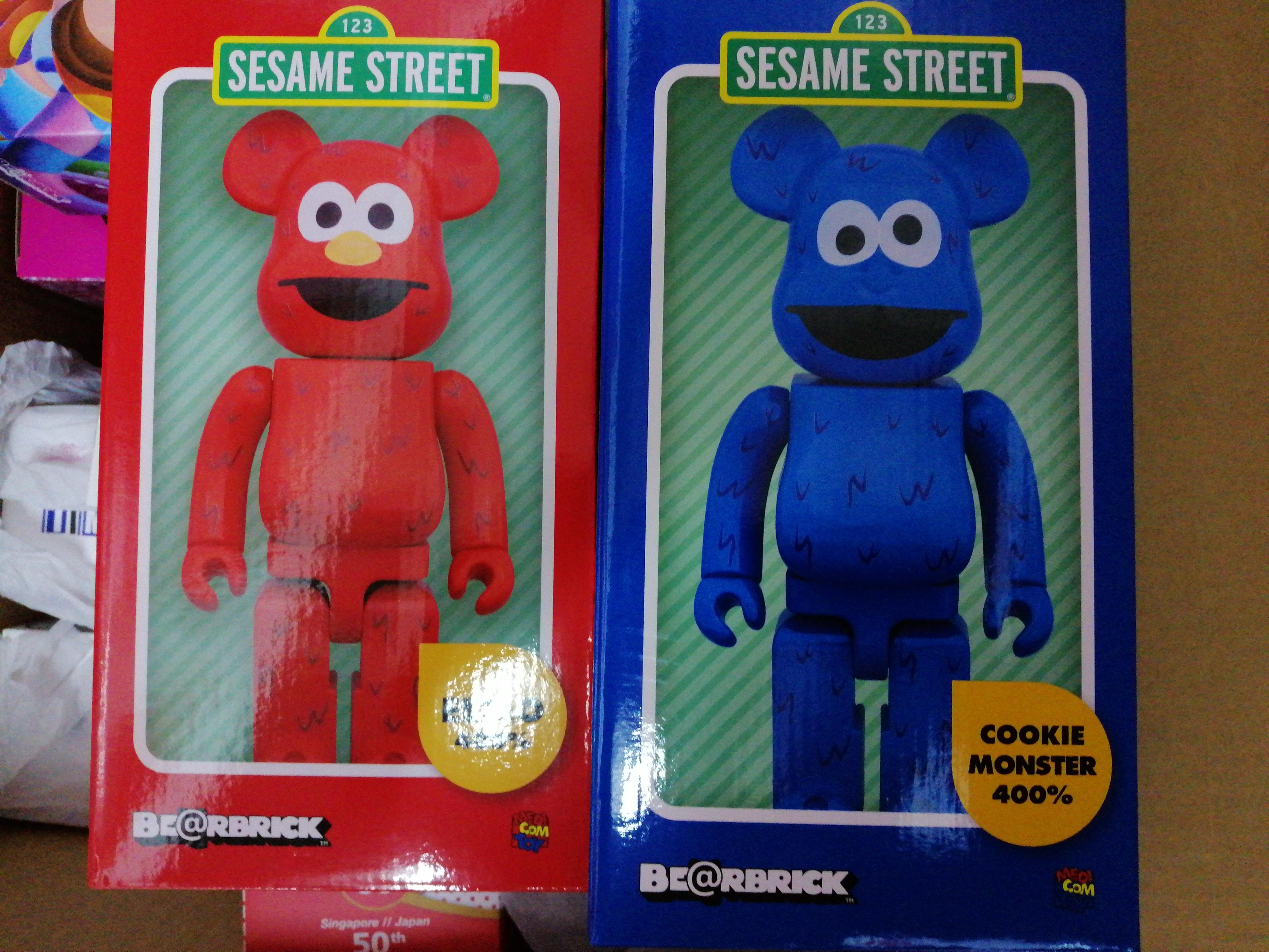 bearbrick cookie monster