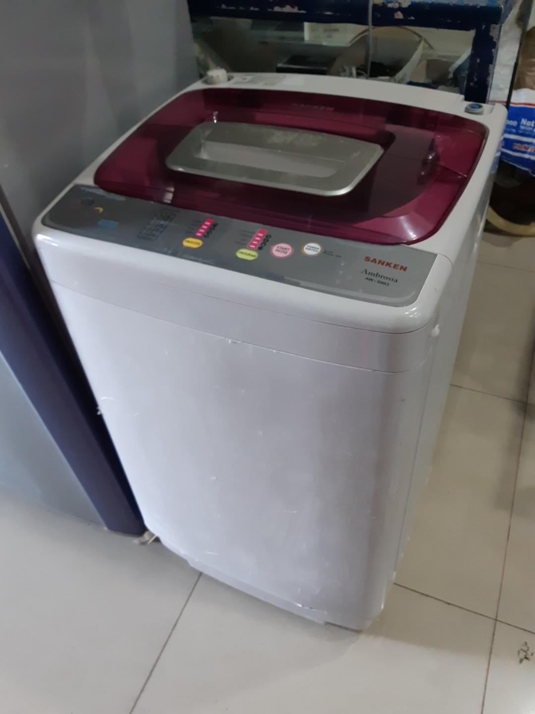 Mesin Cuci 1 Tabung Sanken Ambrosia 8kg Cantik Murah Kitchen Appliances Di Carousell