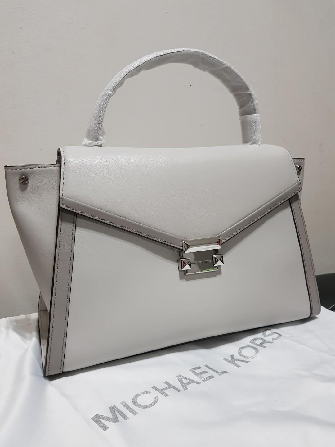 Mk whitney deals large leather satchel