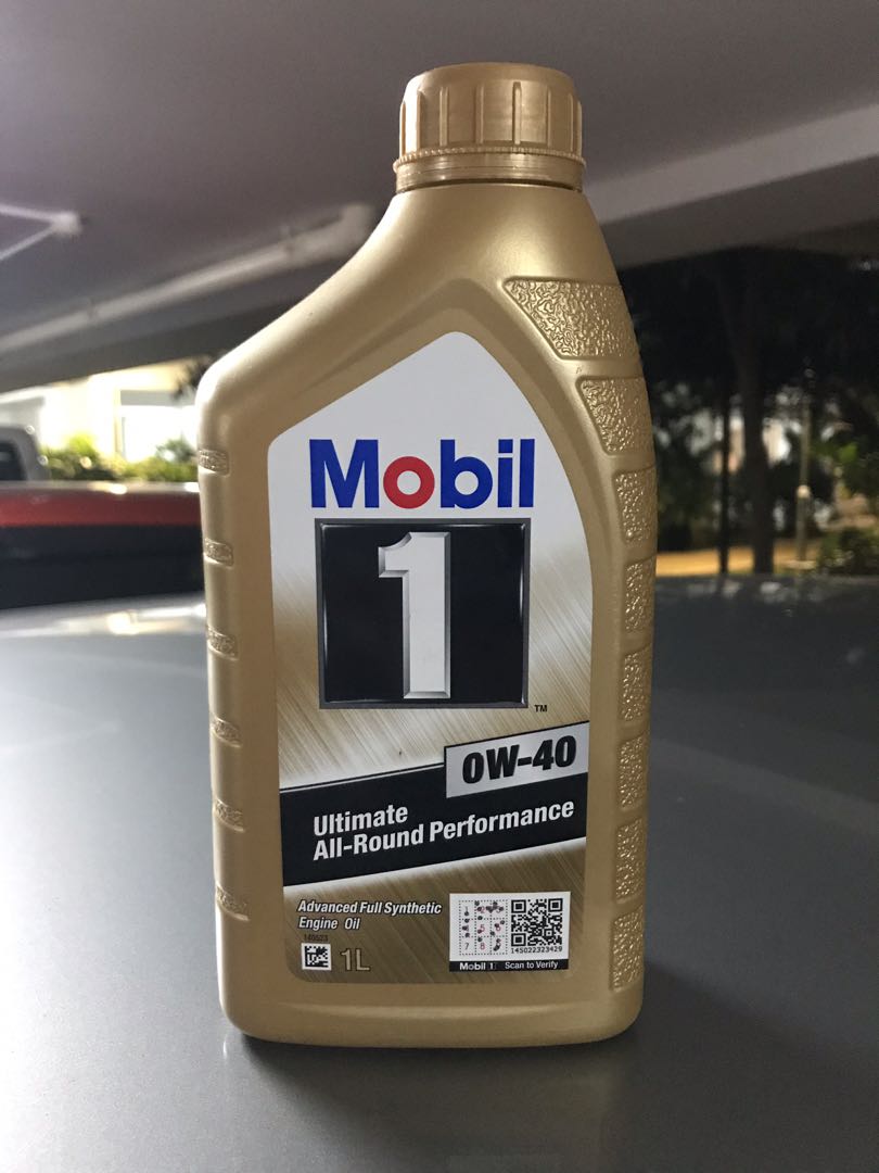 Mobil 1 Full Synthetic Engine Oil 0W40 (1 Liter), Car Accessories