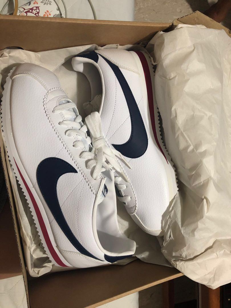 nike cortez leather trainers