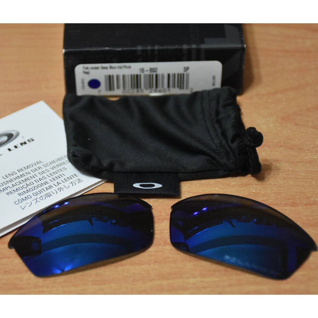 Oakley Flak Jacket Replacement Lens - Deep Blue Iridium Polarized (16-892),  Women's Fashion, Watches & Accessories, Sunglasses & Eyewear on Carousell